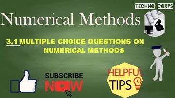 3.1 MCQs on Numerical Methods | Curve Fitting and Interpolation | GATE | PSUs |NET #numericalmethods