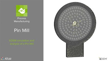 EDEM simulation and Analysis of a Pin Mill