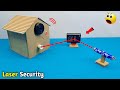 Best Security System For Home || Homemade Laser Light Security Alarm || How to Make Science Project