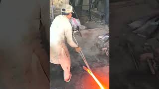 Amazing Process Of Manufacturing Heavy Steel Bar From Truck Leaf Springs Metal Forging Process4