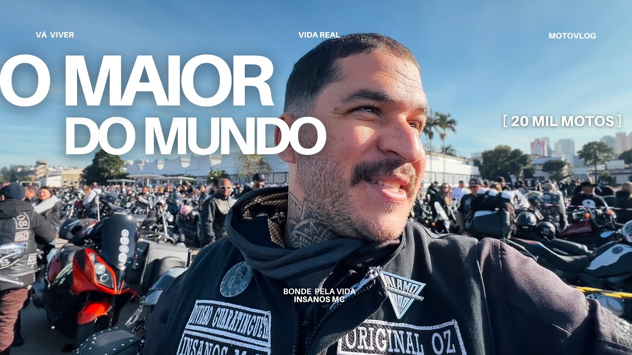 O MAIOR BONDE DE MOTOS DO MUNDO! BONDE PELA VIDA - INSANOS MC