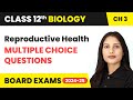 Reproductive Health - Multiple Choice Questions | Class 12 Biology Chapter 3 | CBSE 2024-25