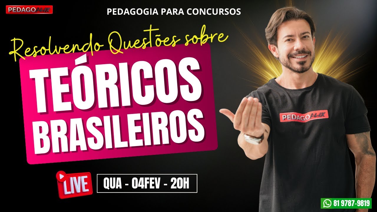 🔴 Ao vivo | Resolvendo Questões sobre Teóricos Brasileiros – Provas 2026