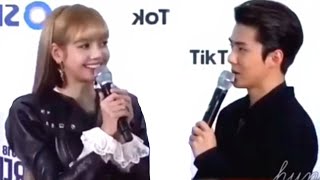 Hunlisa Interaction moment😍 Sehun Exo & Lisa Blackpink ( no real )