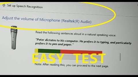 how to test a microphone working or not, sound recording or not