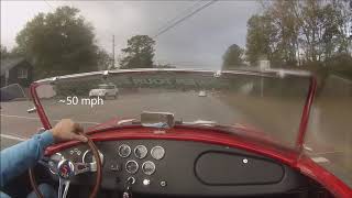 Driving In Rain with a Factory Five Mk4 (65 AC Cobra Replica)