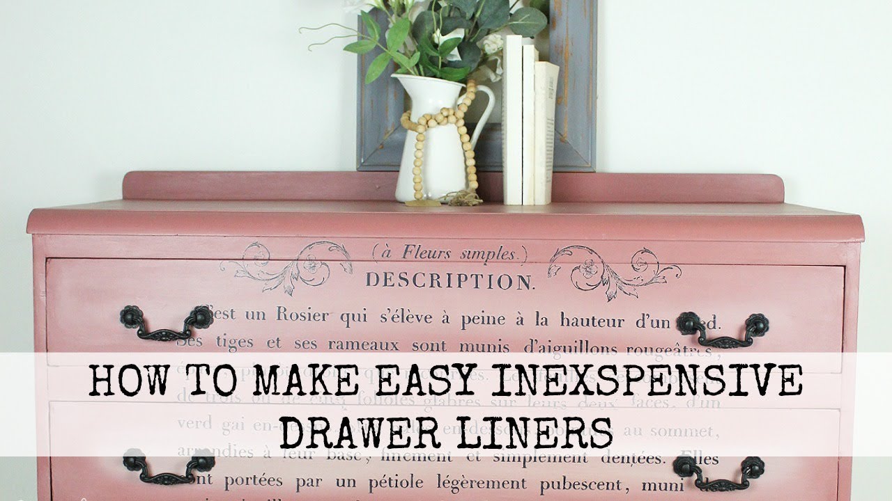 Easy DIY Drawer Liners - Small Stuff Counts