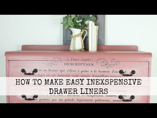 Simple DIY Drawer and Shelf Liners –