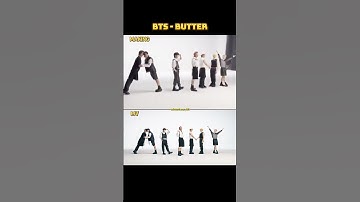 BTS Butter Making vs MV 🧈 #BTS #btsarmy #btsedits