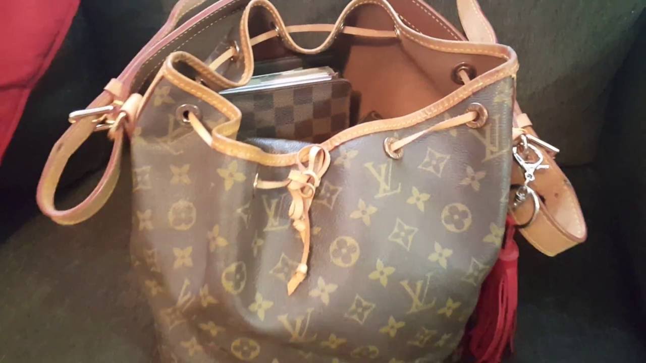Review & what fits in my Louis Vuitton Petit Noe - YouTube
