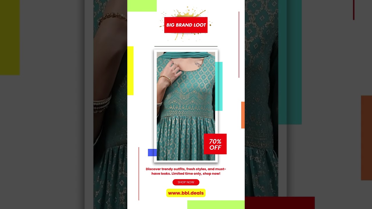 BIG BRAND LOOT | 70% OFF Ethnic Wear Sale 🛍️ | Limited Time Offer 🛒 Shop Now 👉 www.bbl.deals