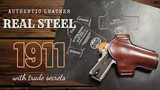 Classic 1911 Holster Tutorial | STEP BY STEP | Leathercraft Walkthrough