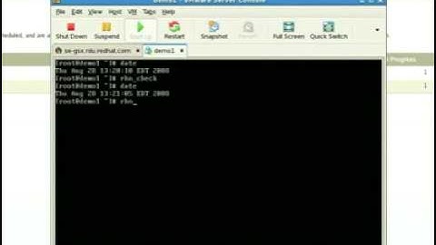 RHN Satellite scheduling demo