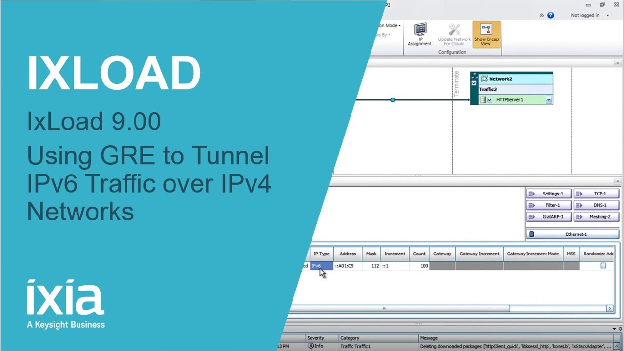 IxLoad 9.00 - GRE breaking point firestorm