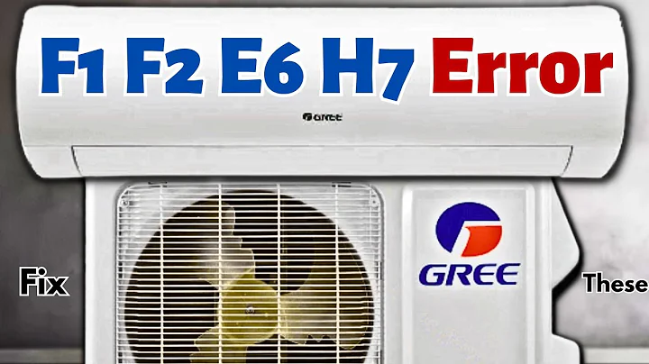 How To Fix Gree Mini Split AC F1 F2 E6 H7 Errors Easily!!