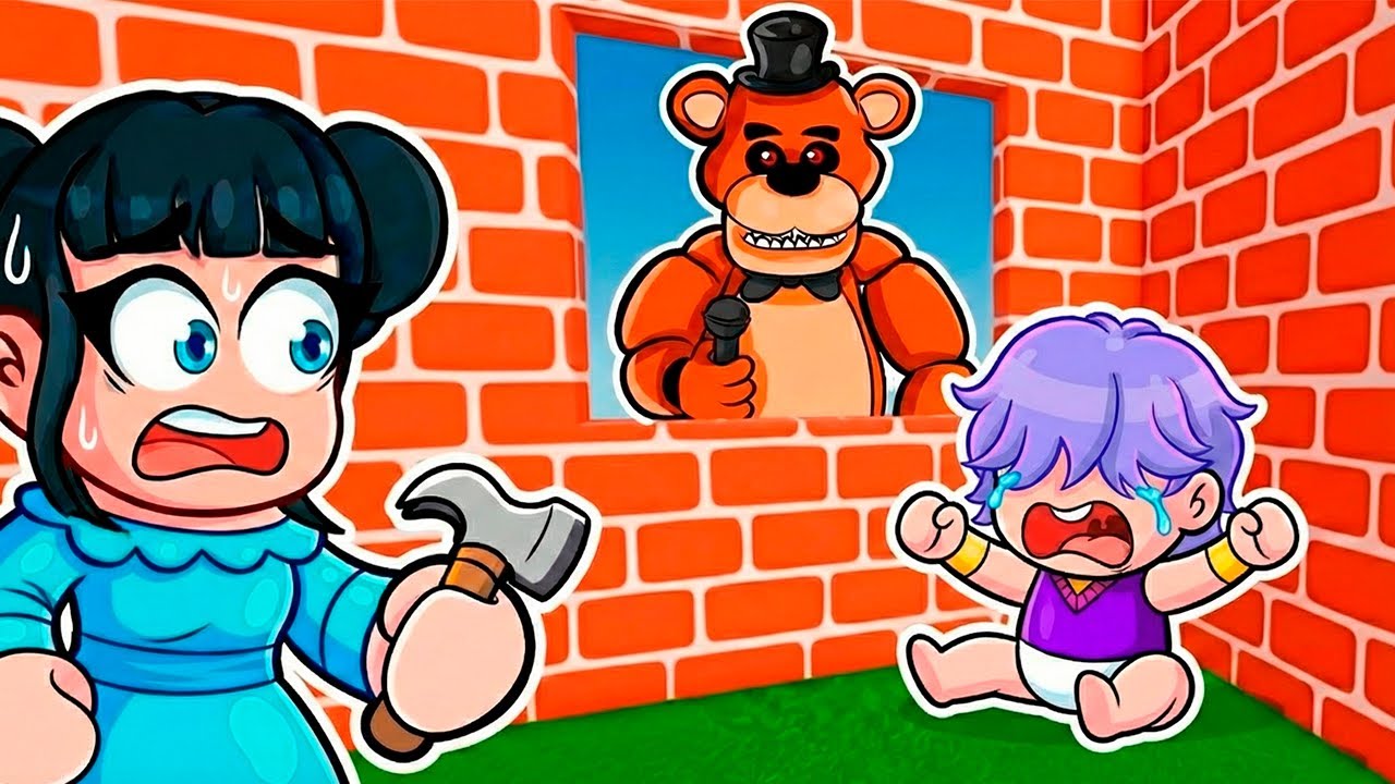 CONSTRUIMOS un BUNKER para PROTEGER a BEBÉ MISTERIO en ROBLOX!