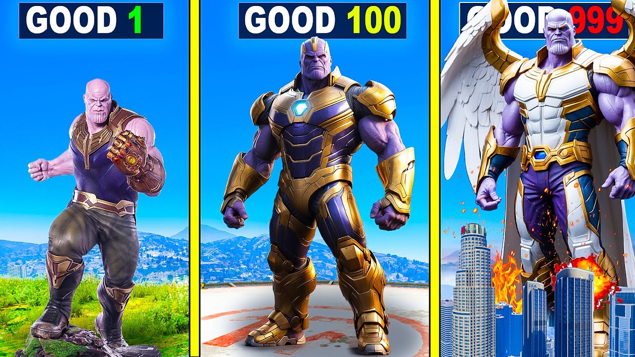 $১ ভিলেন THANOS থেকে $১,০০০,০০০ ভালো THANOS এ আপগ্রেড ! GTA 5