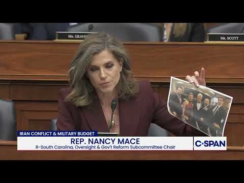 Rep. Nancy Mace (R-FL) presenting numerous documents and allegations against Rep. Cory Mills