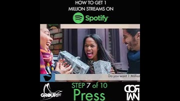 How To Get 1 Million Streams on Spotify - Step 7/10: Press