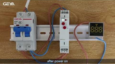 GEYA GRT8-A Time Relay Function Demonstration&Wiring