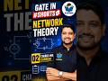 GATE in #SHORTS | 02 | NETWORK THEORY | CHARGE AND CURRENT #GCENTRICK