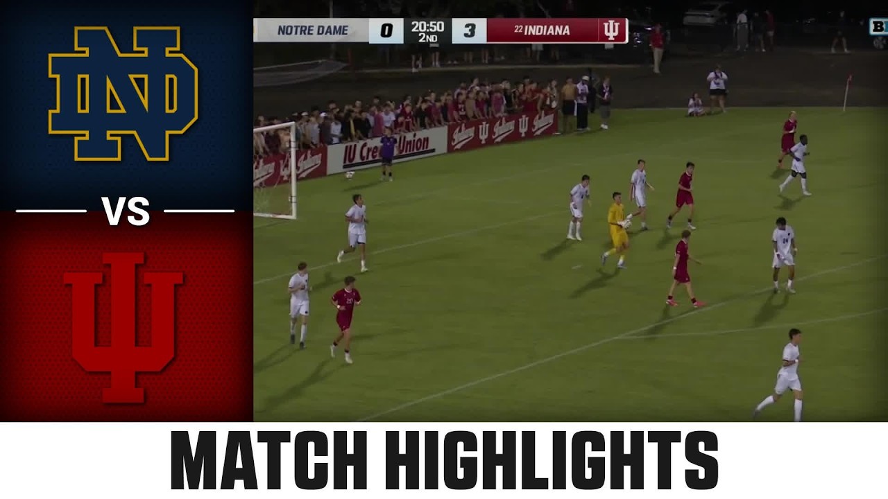 Notre Dame vs. Indiana Match Highlights | 2026 ACC Men's Soccer