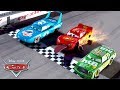 Lightning Loses His Tires! | Pixar Cars