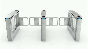 Face Reader Swing Turnstile Road Access Control Electronic Barrier Gates With CE approved