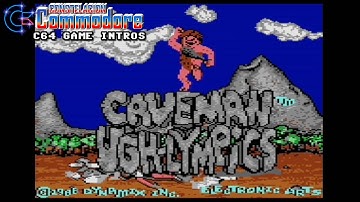 C64 Game Intro: Caveman Ugh-lympics (Dynamix/Electronic Arts, 1988)