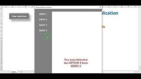 ***Awesome Menu Bar in Excel VBA UserForms***