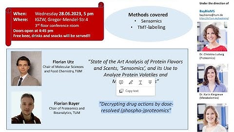 2023-6-28 BayBioMS Advanced Mass Spectrometry Seminar