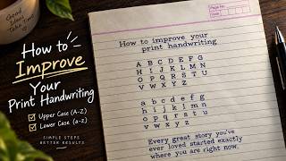 Information How to improve your handwriting | print handwriting practice A-Z ( Uppercase and Lowercase) Guide