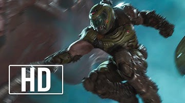 Doomguy Rides A Spaceship Epic Scene (DOOM Eternal: The Ancient Gods - Part 2 DLC) HD