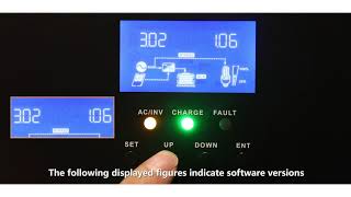 SRNE hybrid solar inverter- Introduction to boot-up and display screenshot 4