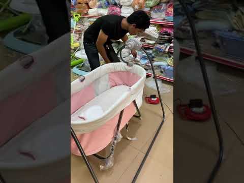 អង្រឹងទំនេីប​យោលអូតូ​Automatical​Baby​cradle
