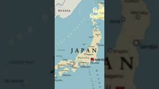 যে দেশের মানচিত্র দেখলেই মন ভালো হয়ে যায়! ❤️#japan #japanmap#trending #shorts