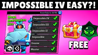 How To Beat NEW Mega Rico Boss (Impossible IV) 🔥 100% Easy Win Guide | Brawl Stars
