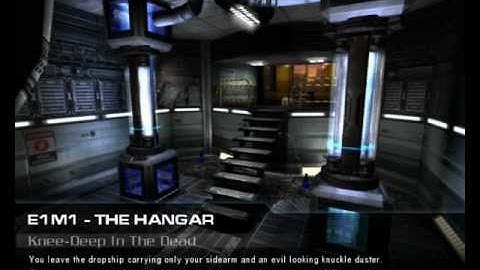 Classic Doom 3 - (E1M1 - Hangar) 100% Secrets