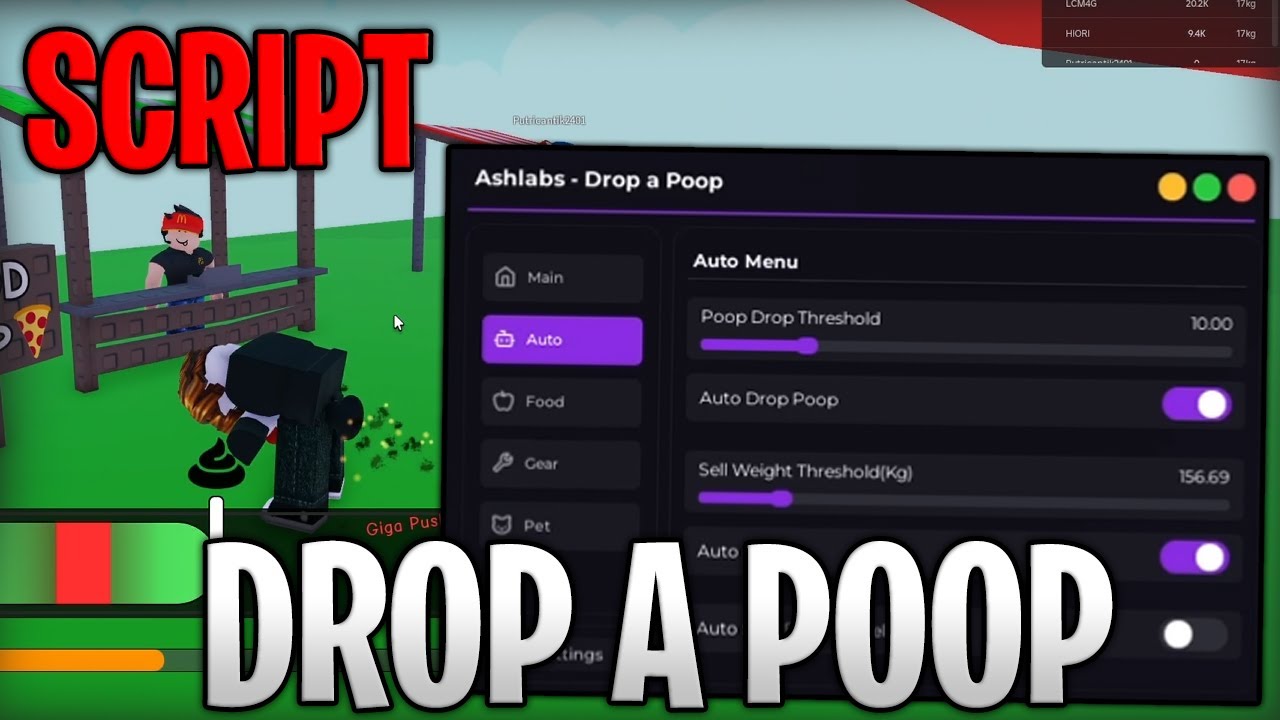 [🧪OP] Drop a Poop Best Script Auto Farm And Auto Sell Roblox 2025 - YouTube