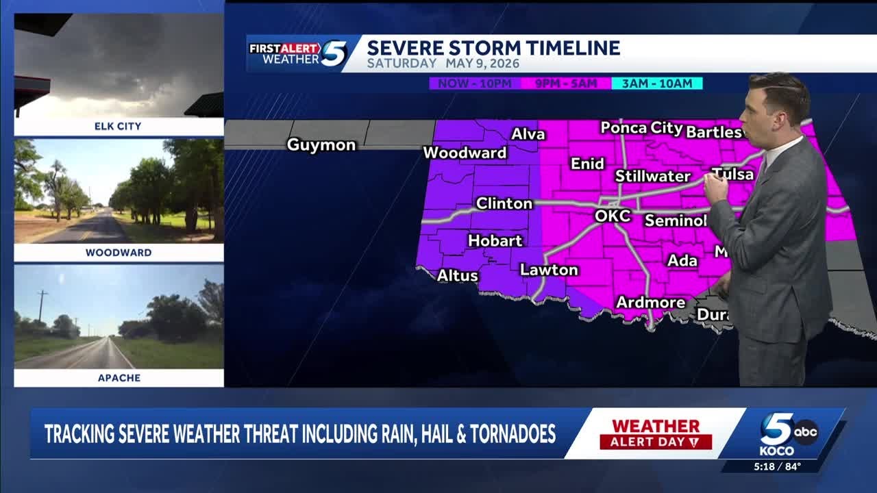 Severe weather update 5:30 p.m. Saturday May 9 2026 - YouTube