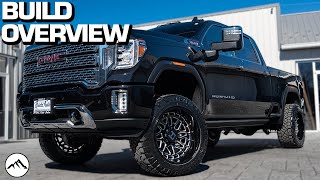 BUILD OVERVIEW: Lifted GMC Sierra 2500 | 3 Inch Rough Country Lift Kit | 22x12 Hostile Reaper Wheel