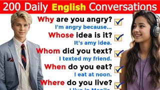 Improve English Speaking Skills Questions in English English Conversation Practice #learnenglish