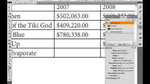 Importing tables into InDesign