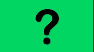 Animated Green Background Question Mark
