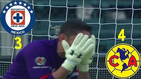 Cruz Azul (3) - (4) América | Jornada 8 | Apertura 2016 | Liga Mx | Clásico Joven | Resumen Completo