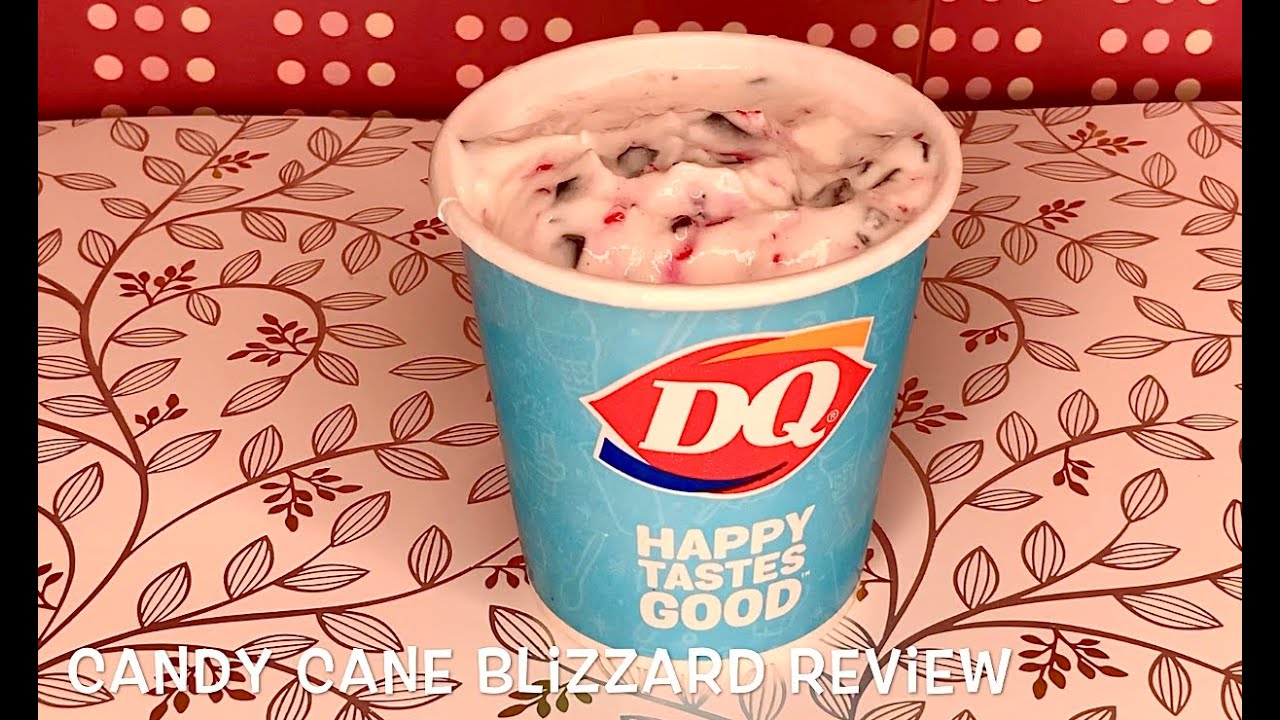 Dairy Queen Candy Cane Blizzard Review 25 Vids of Christmas YouTube