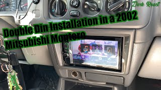 Double Din Installation in a 2002 Mitsubishi Montero Sport