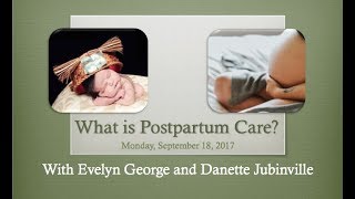 What is Postpartum Care with Evelyn George and Danette Jubinville screenshot 4