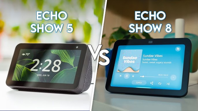 All-new Echo Show 5 (3rd Gen, 2023 release) | Smart display with deeper  bass and clearer sound | International Version with US Power Adaptor 