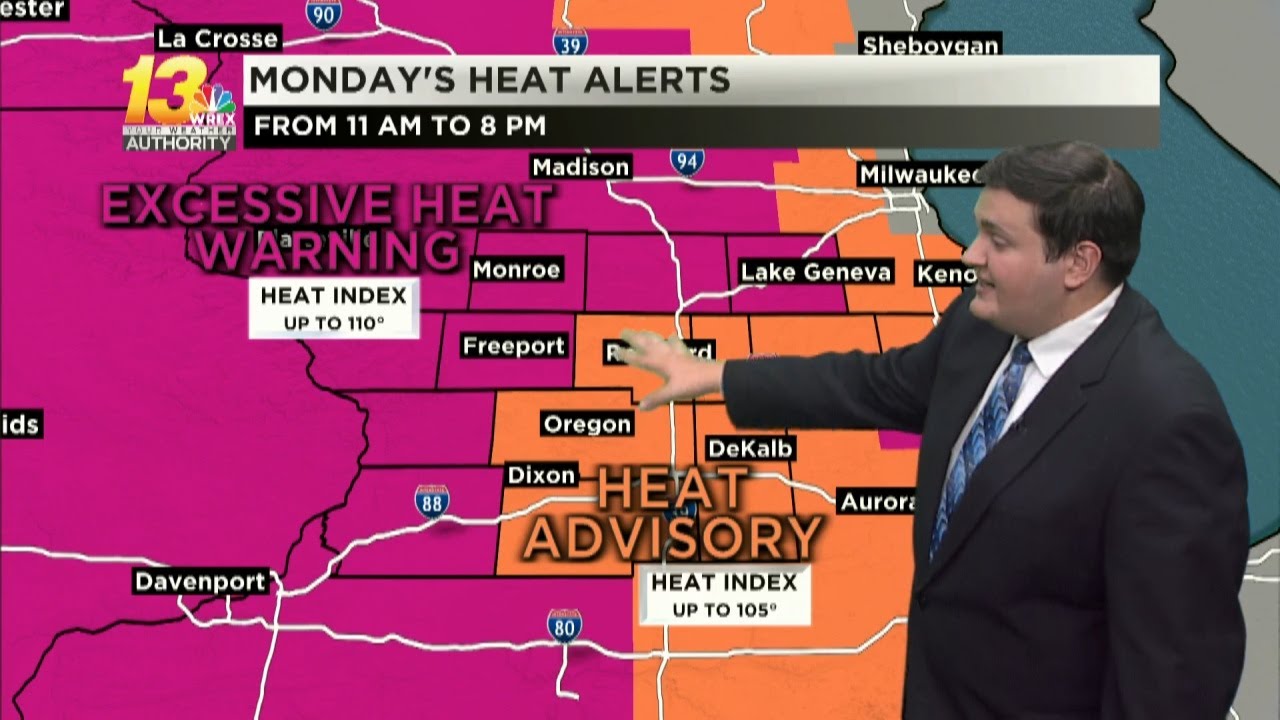 Excessive heat alerts take effect Monday - YouTube